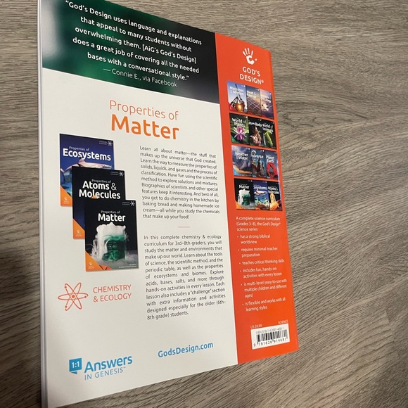 Answers in Genesis Properties of Matter Teacher Manual - Picture 2 of 3